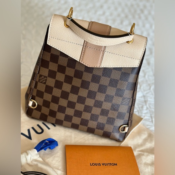 Authentic Louis Vuitton Clapton backpack - Damier Ebene, Beige Leather - Picture 6 of 16